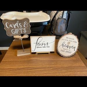 Wedding signs